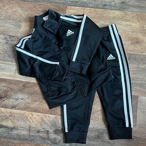 2T Adidas Kids Black Track Suit